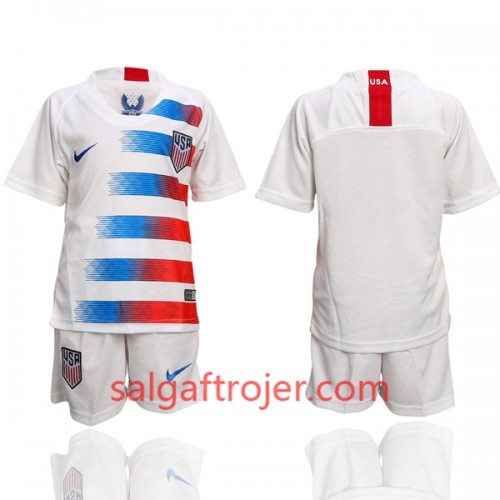 USA Fodboldtrøjer Børn Hjemmebanesæt 2018/19 Kort ærmer USA Fodboldtrøjer Børn Hjemmebanesæt 2018/19 Kort ærmer